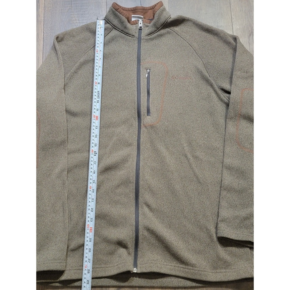 Columbia Men's Omni Shield Fleece Jacket Full Zip Brown‎ XL